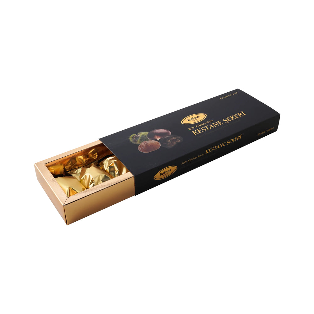 Kafkas Kestane Şekeri 8 li Bitter Çikolata Kaplı