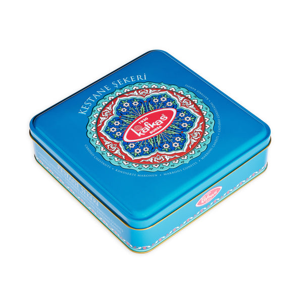 Kafkas Kestane Şekeri Baraklı Çinili Teneke