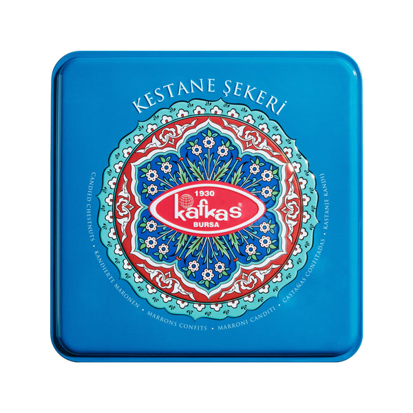 Kafkas Kestane Şekeri Baraklı Çinili Teneke