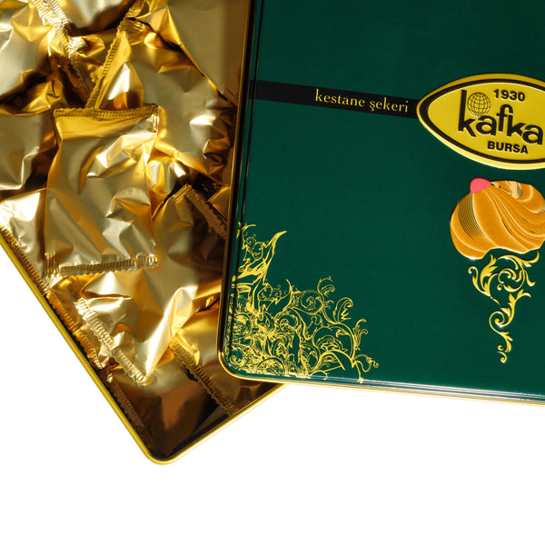 Kafkas Kestane Şekeri Baraklı Tuğra Teneke